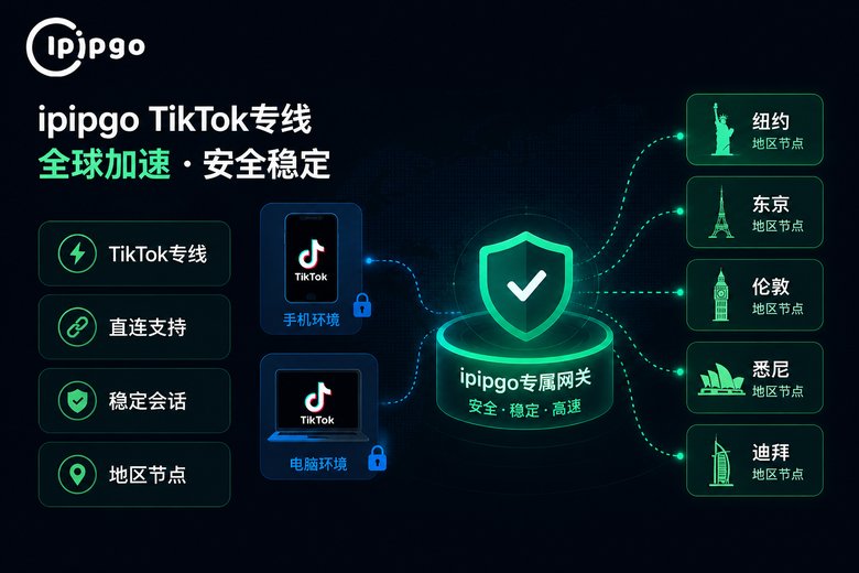 ipipgo TikTok专线能力