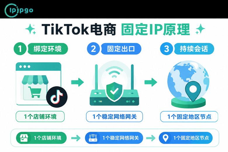 TikTok电商固定IP原理