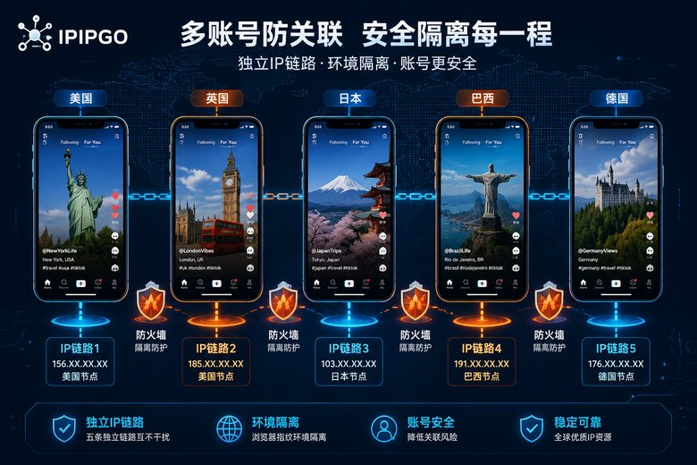TikTok账号防关联