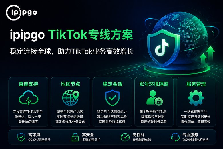 ipipgo TikTok专线方案